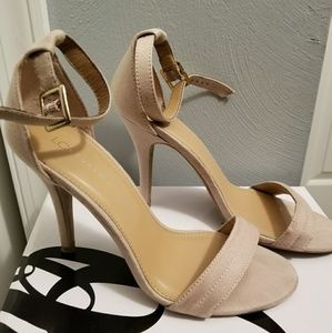 Lauren Conrad Nude Ankle Strapped Pumps